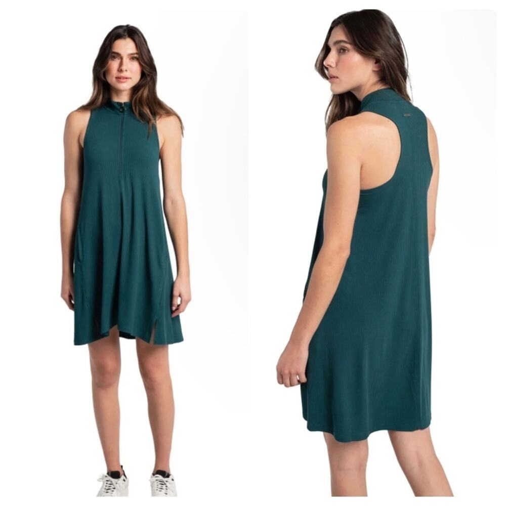 Lole Traverse Ballerina Teal Swing Athletic Lounge Golf Dress Size Large
